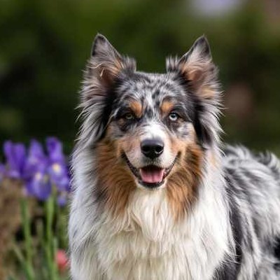 Volt, berger australien merle, assistant de la pension
